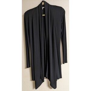 Super Cute Cabi # 908 Navy Blue Waterfall Open Front Cardigan Jacket XS